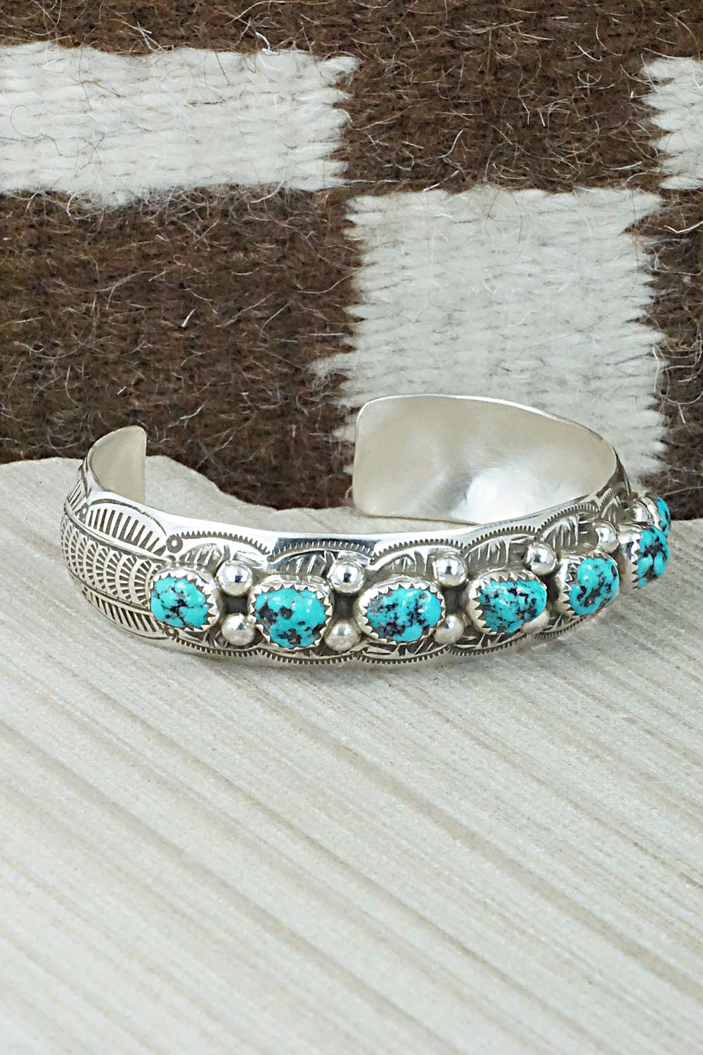 Turquoise & Sterling Silver Bracelet - Grace Silver