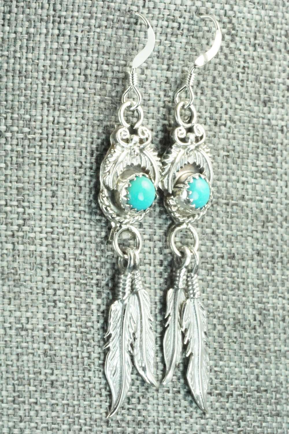 Turquoise & Sterling Silver Earrings - Roger Pino