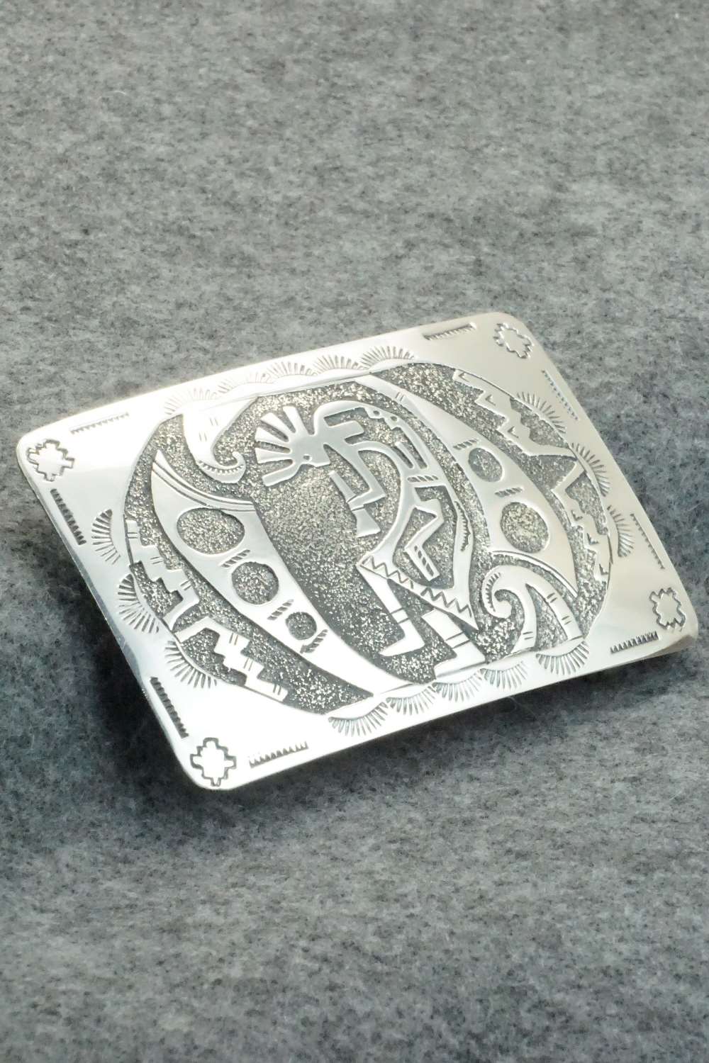 Sterling Silver Belt Buckle - Raymond Begay
