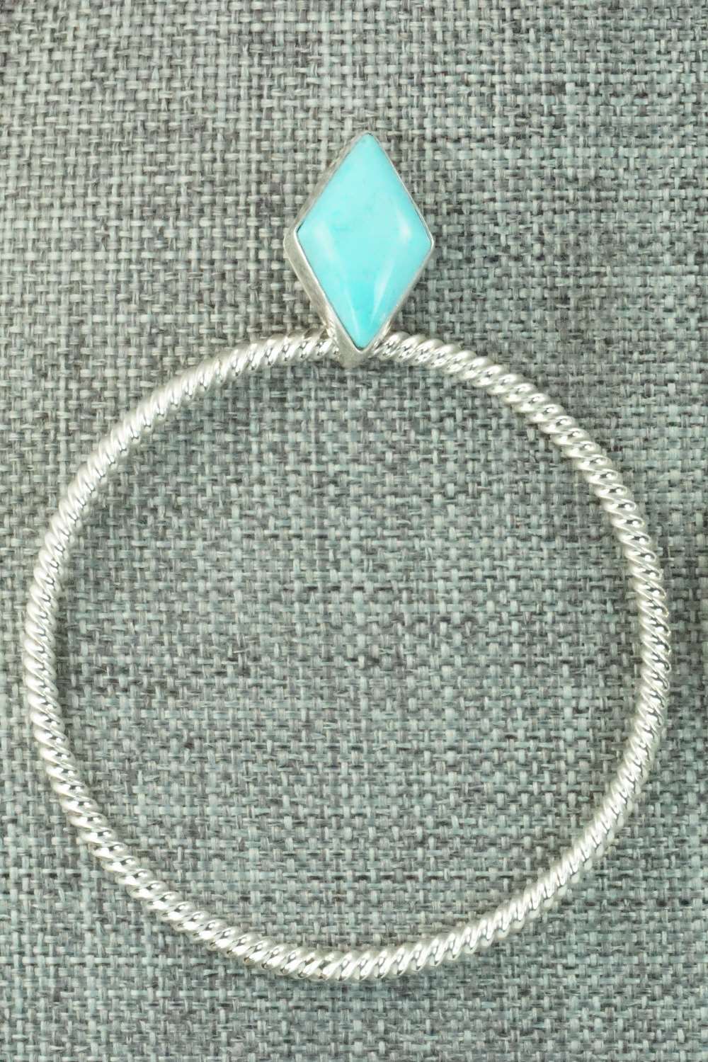 Turquoise & Sterling Silver Earrings - Verley Betone