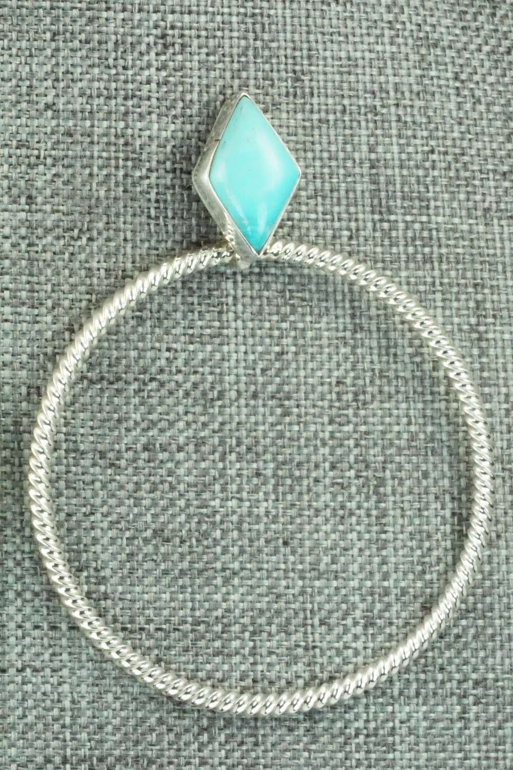 Turquoise & Sterling Silver Earrings - Verley Betone