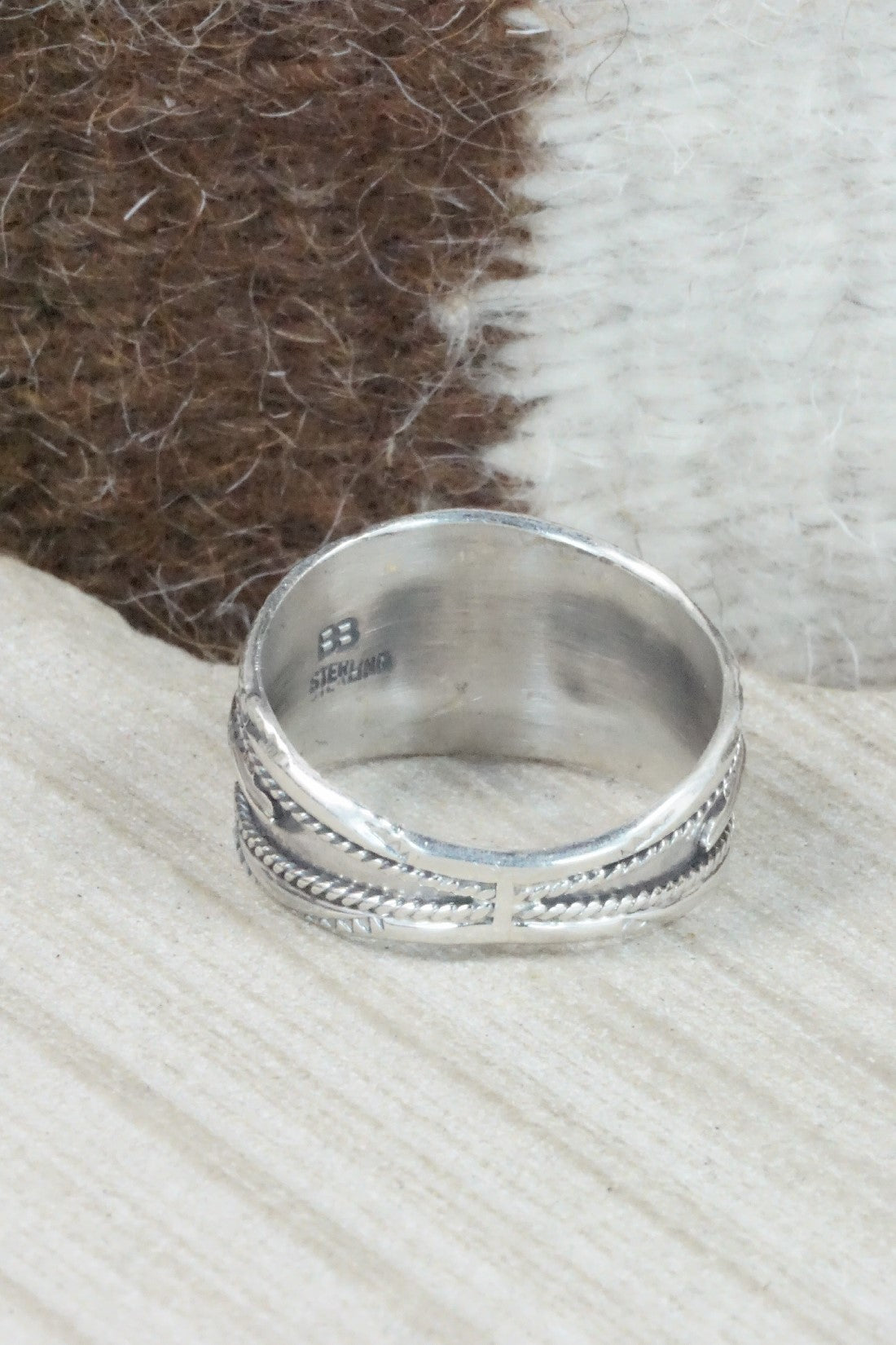 Turquoise Sterling Silver Ring - Betty Begay - Size 13.75