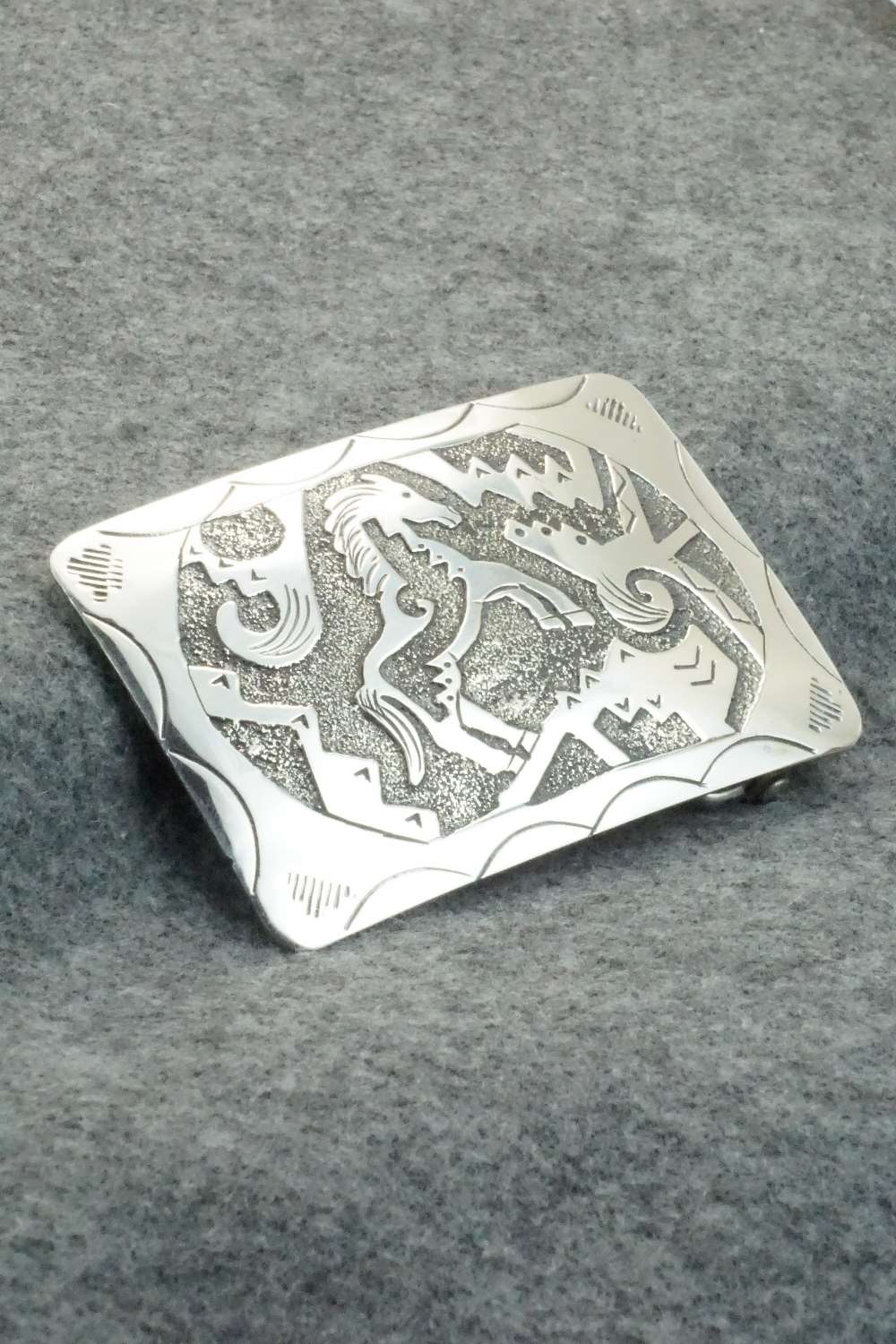 Sterling Silver Belt Buckle - Raymond Begay