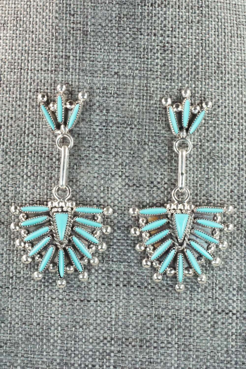 Turquoise & Sterling Silver Jewelry Set - Cordelia Waatsa