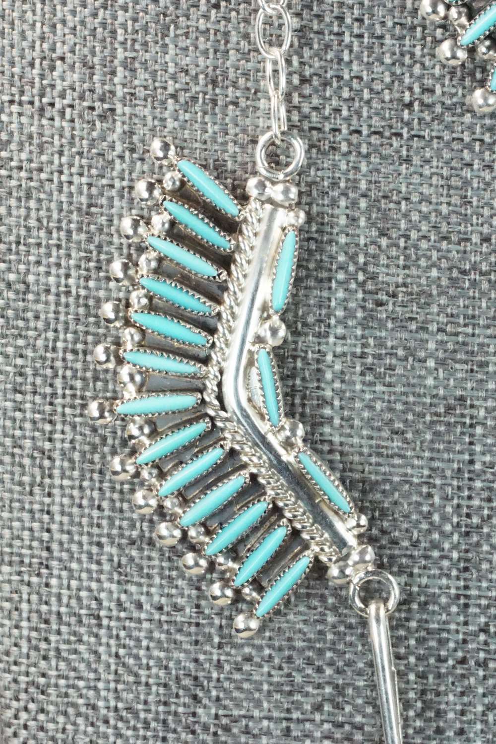 Turquoise & Sterling Silver Jewelry Set - Cordelia Waatsa