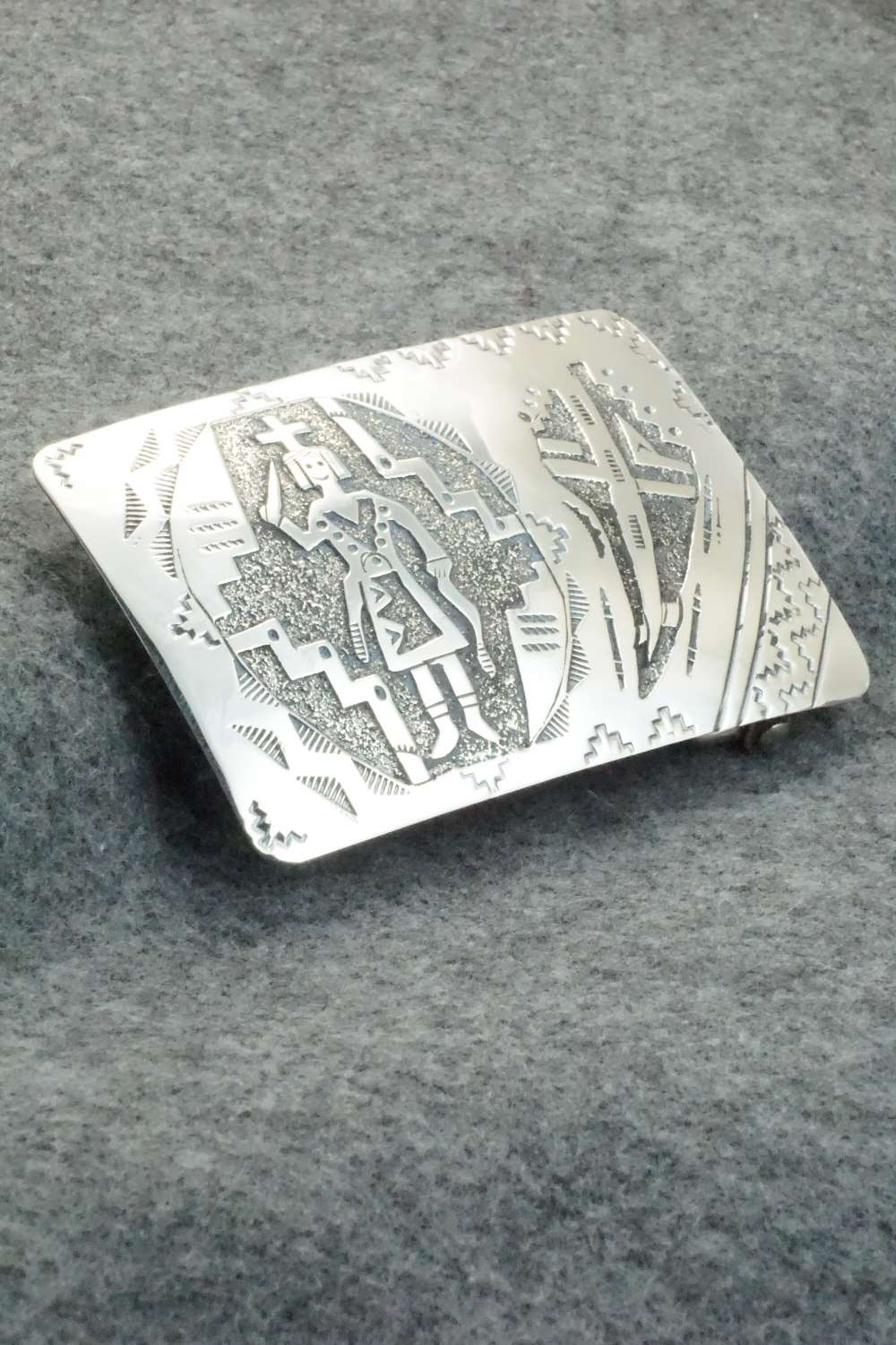 Sterling Silver Belt Buckle - Raymond Begay