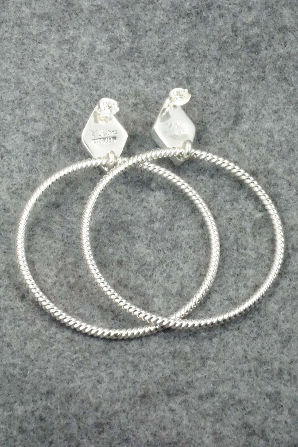 Turquoise & Sterling Silver Earrings - Verley Betone
