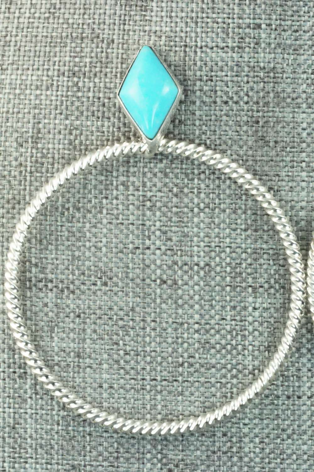 Turquoise & Sterling Silver Earrings - Verley Betone