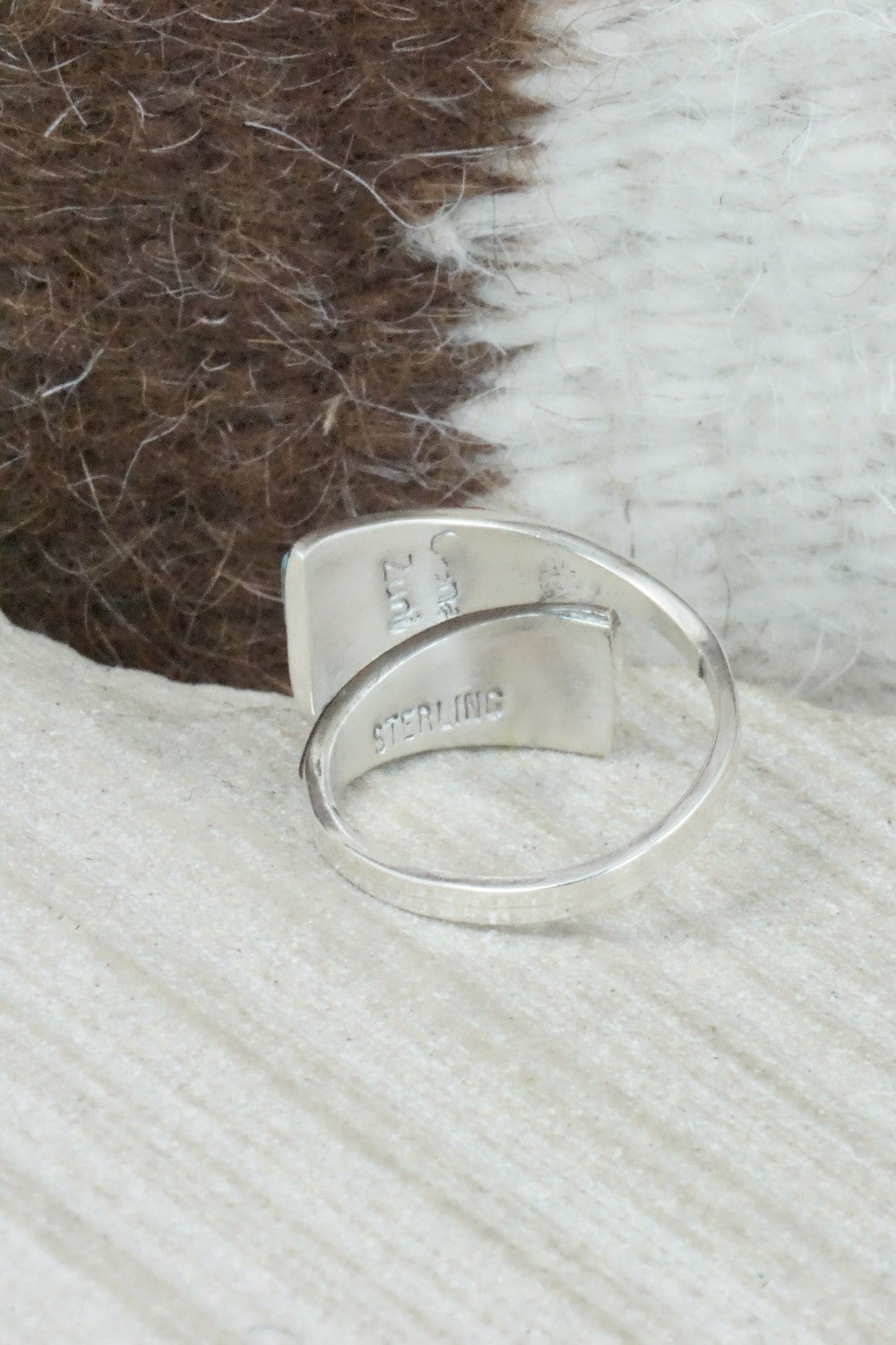 Multi Stone & Sterling Silver Ring - Cena Zuni - Size 6.75