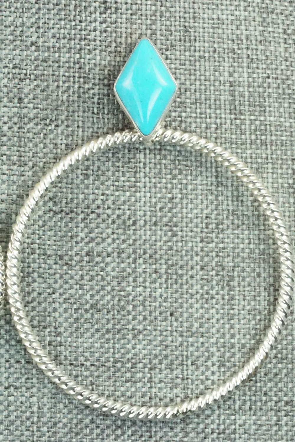 Turquoise & Sterling Silver Earrings - Verley Betone