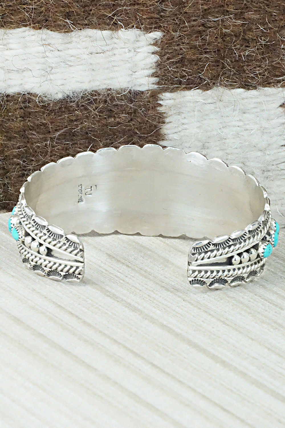 Turquoise & Sterling Silver Bracelet - Tina Jones