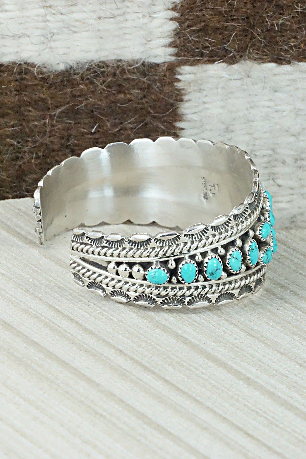 Turquoise & Sterling Silver Bracelet - Tina Jones