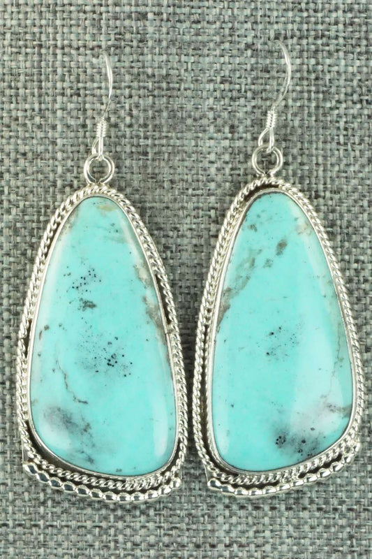 Turquoise & Sterling Silver Earrings - Sharon McCarthy