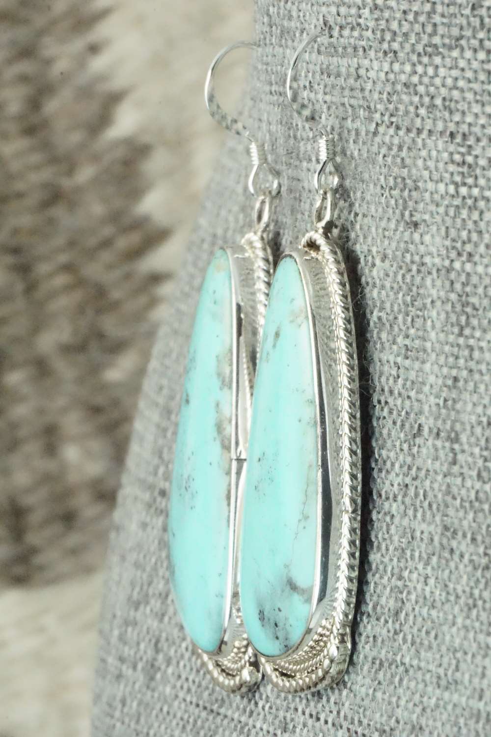 Turquoise & Sterling Silver Earrings - Sharon McCarthy