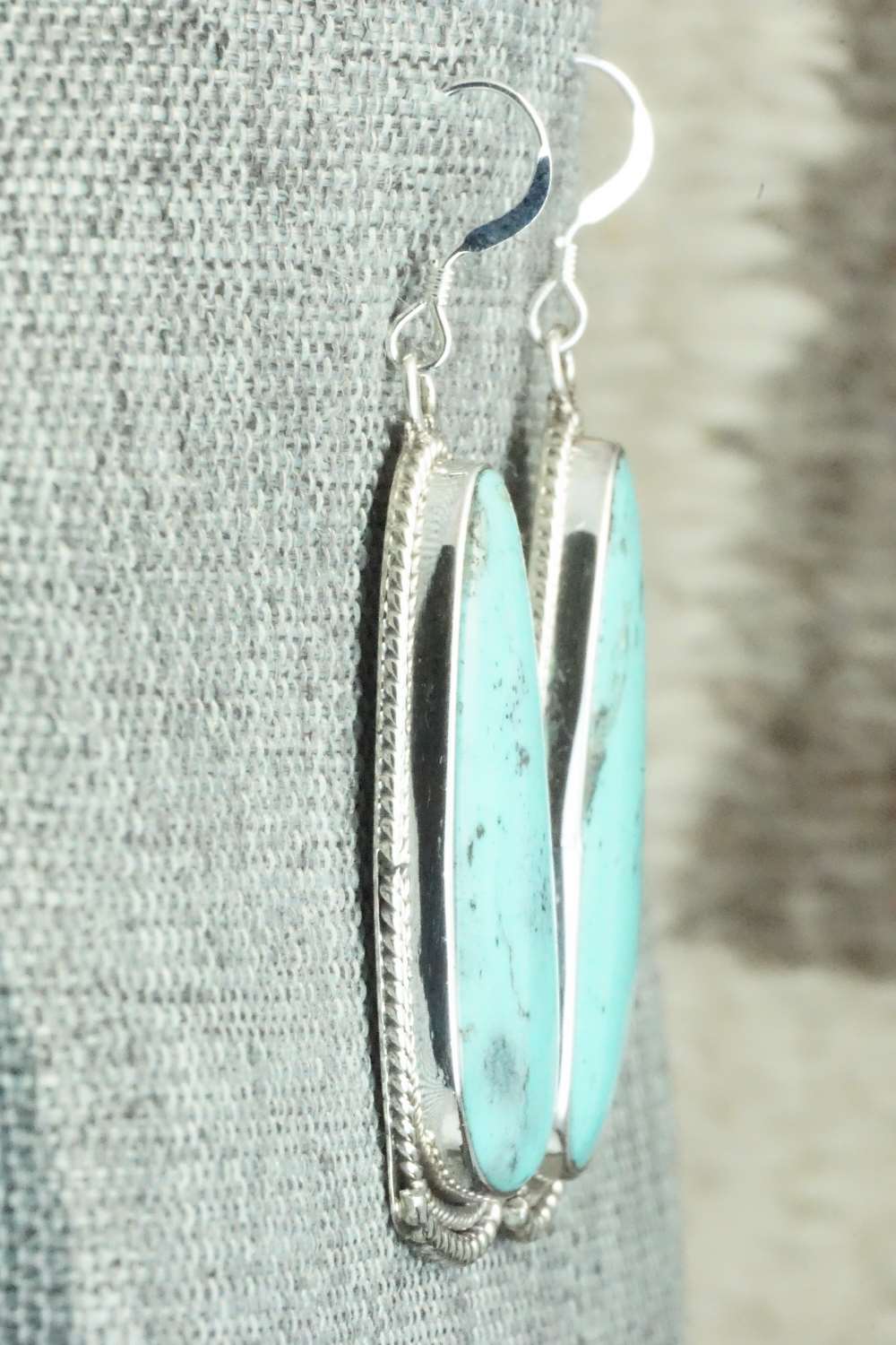Turquoise & Sterling Silver Earrings - Sharon McCarthy