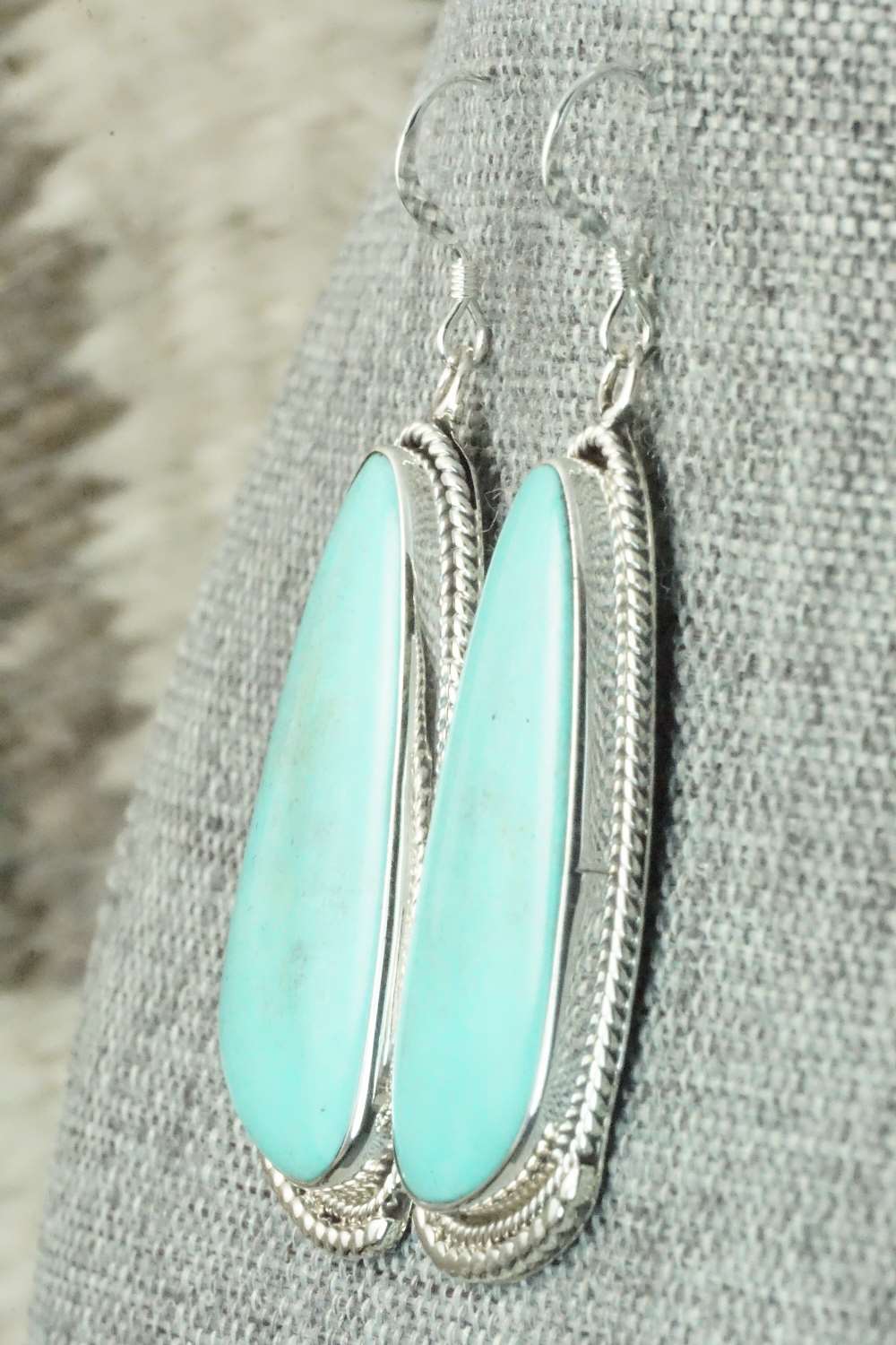 Turquoise & Sterling Silver Earrings - Sharon McCarthy