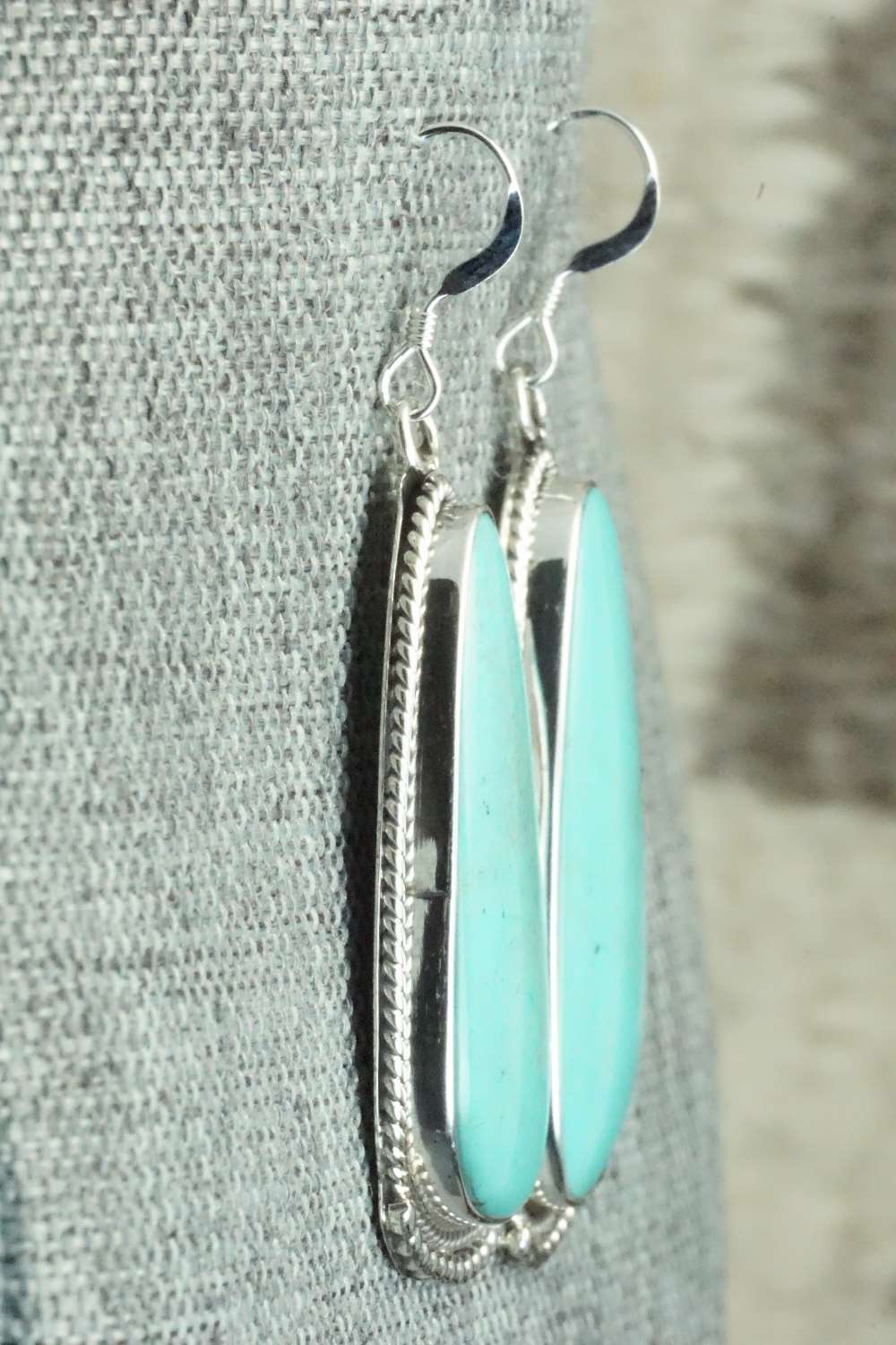 Turquoise & Sterling Silver Earrings - Sharon McCarthy