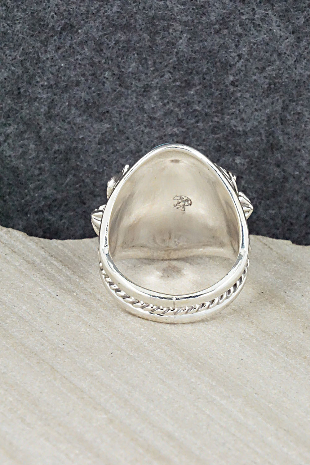 Turquoise & Sterling Silver Ring - Bobby Platero - Size 10