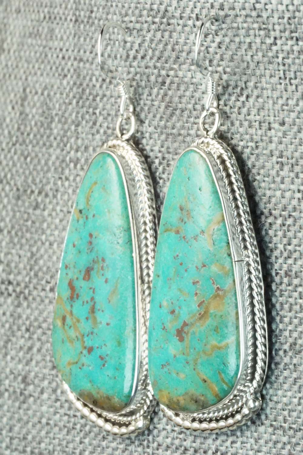 Turquoise & Sterling Silver Earrings - Sharon McCarthy