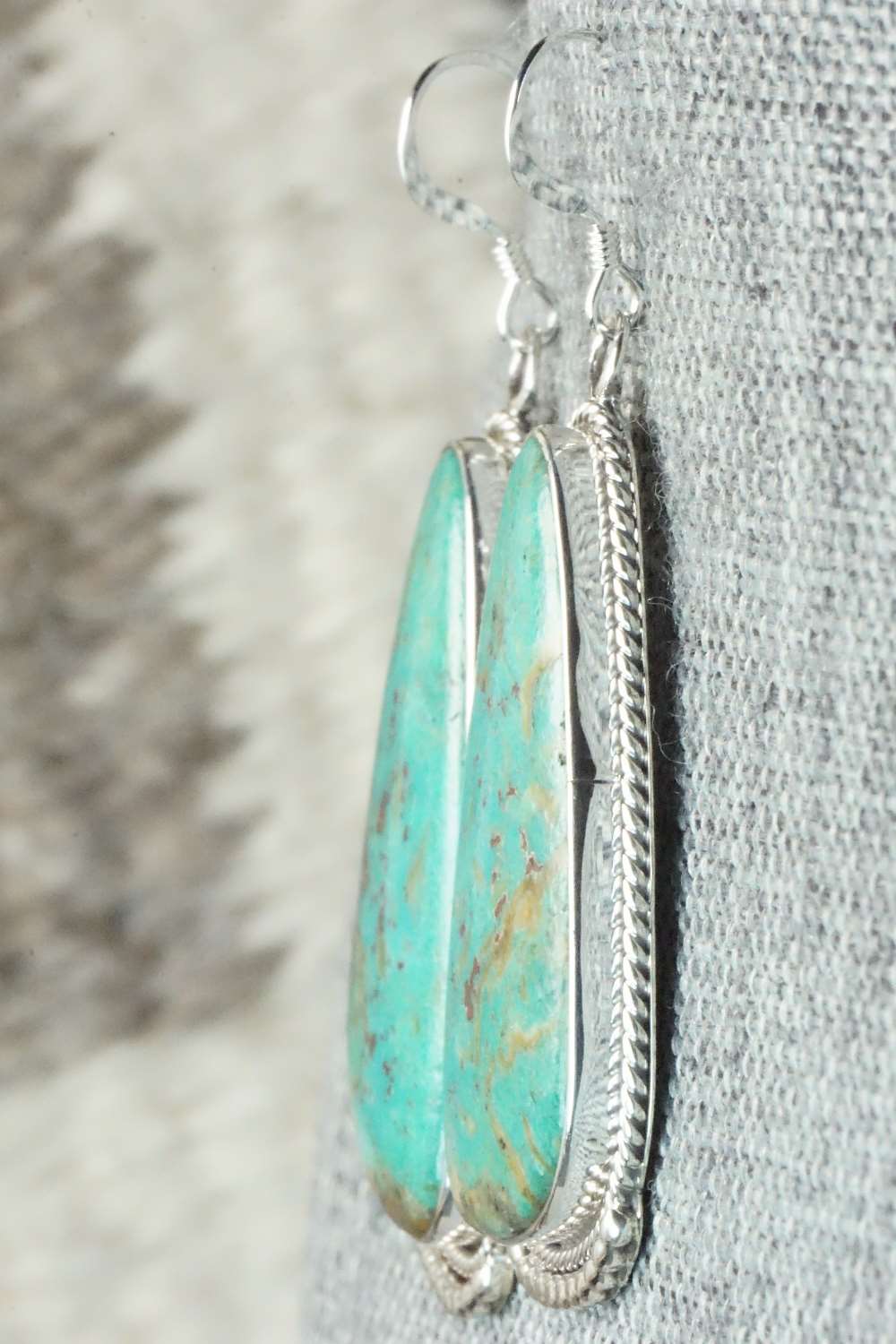 Turquoise & Sterling Silver Earrings - Sharon McCarthy