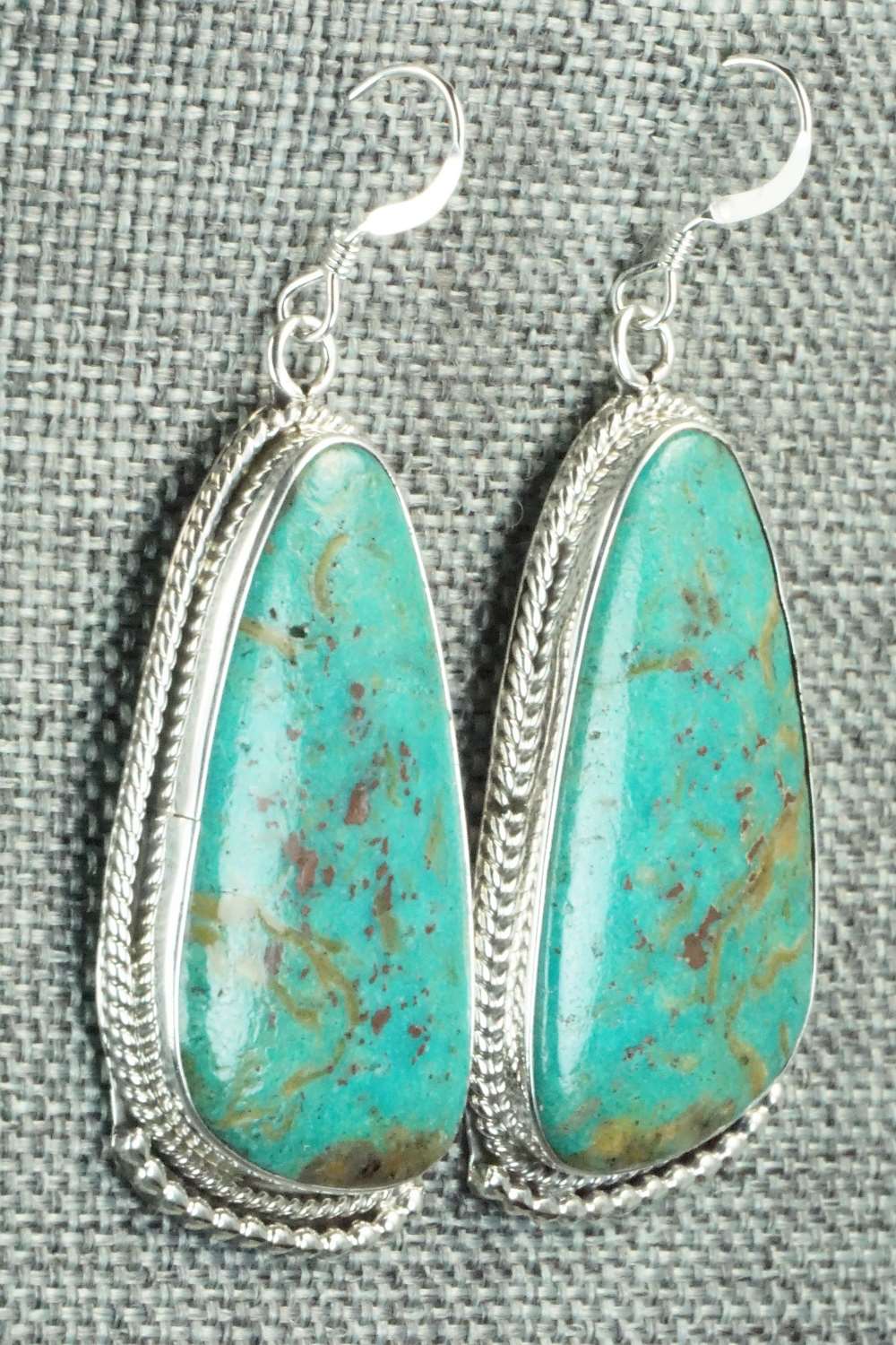 Turquoise & Sterling Silver Earrings - Sharon McCarthy
