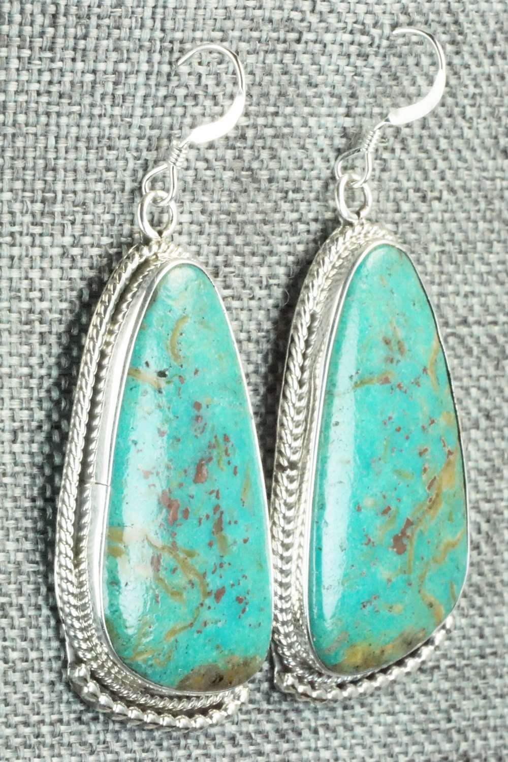 Turquoise & Sterling Silver Earrings - Sharon McCarthy
