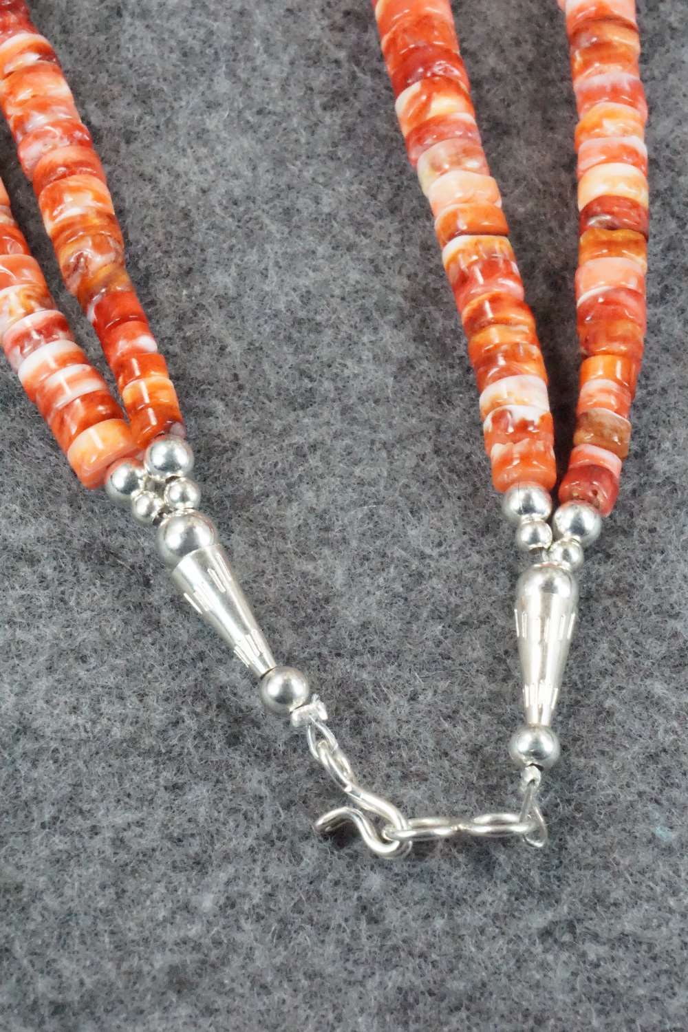 Turquoise & Spiny Oyster Necklace - Lupe Lovato