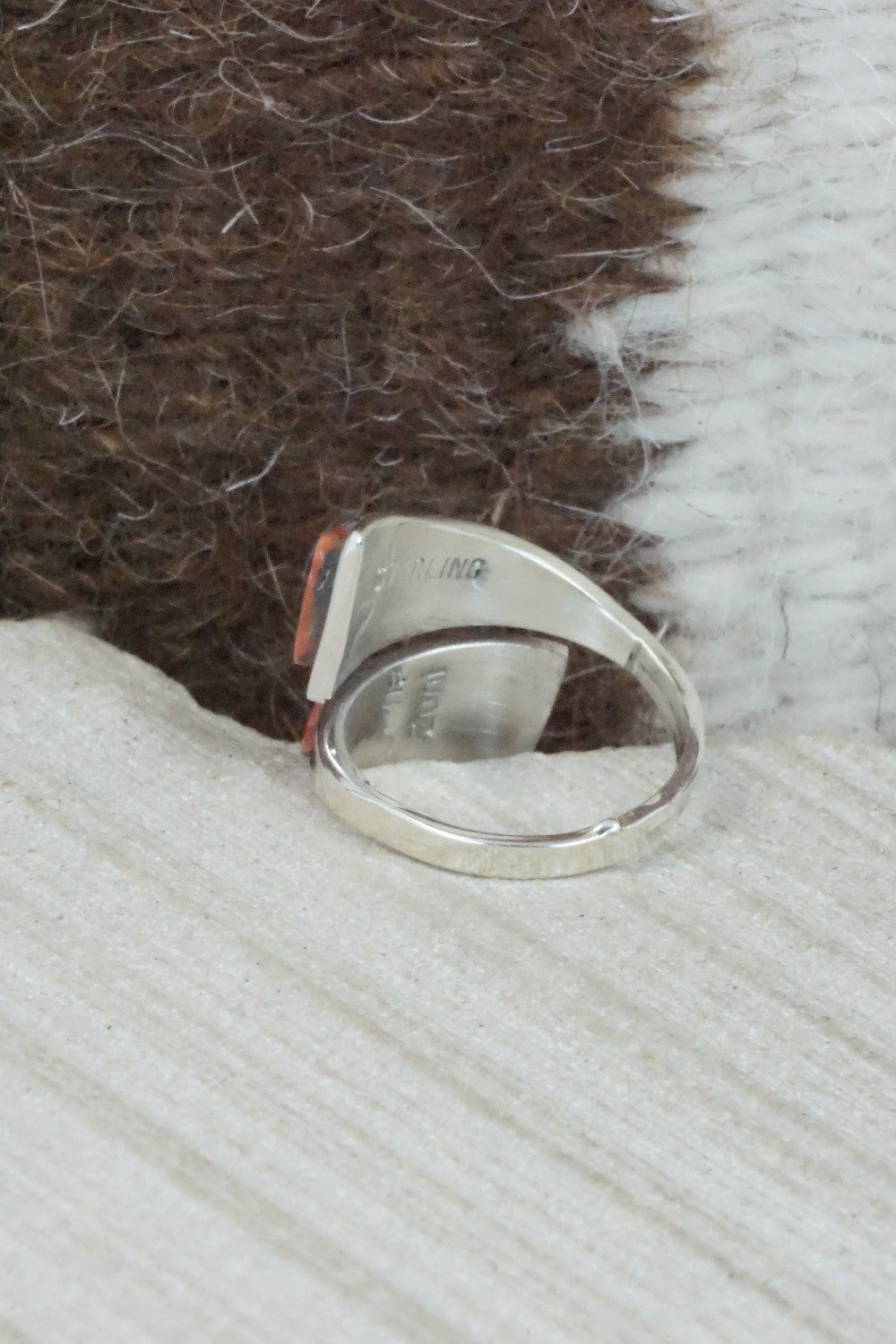Multi Stone & Sterling Silver Ring - Cena Zuni - Size 4.75