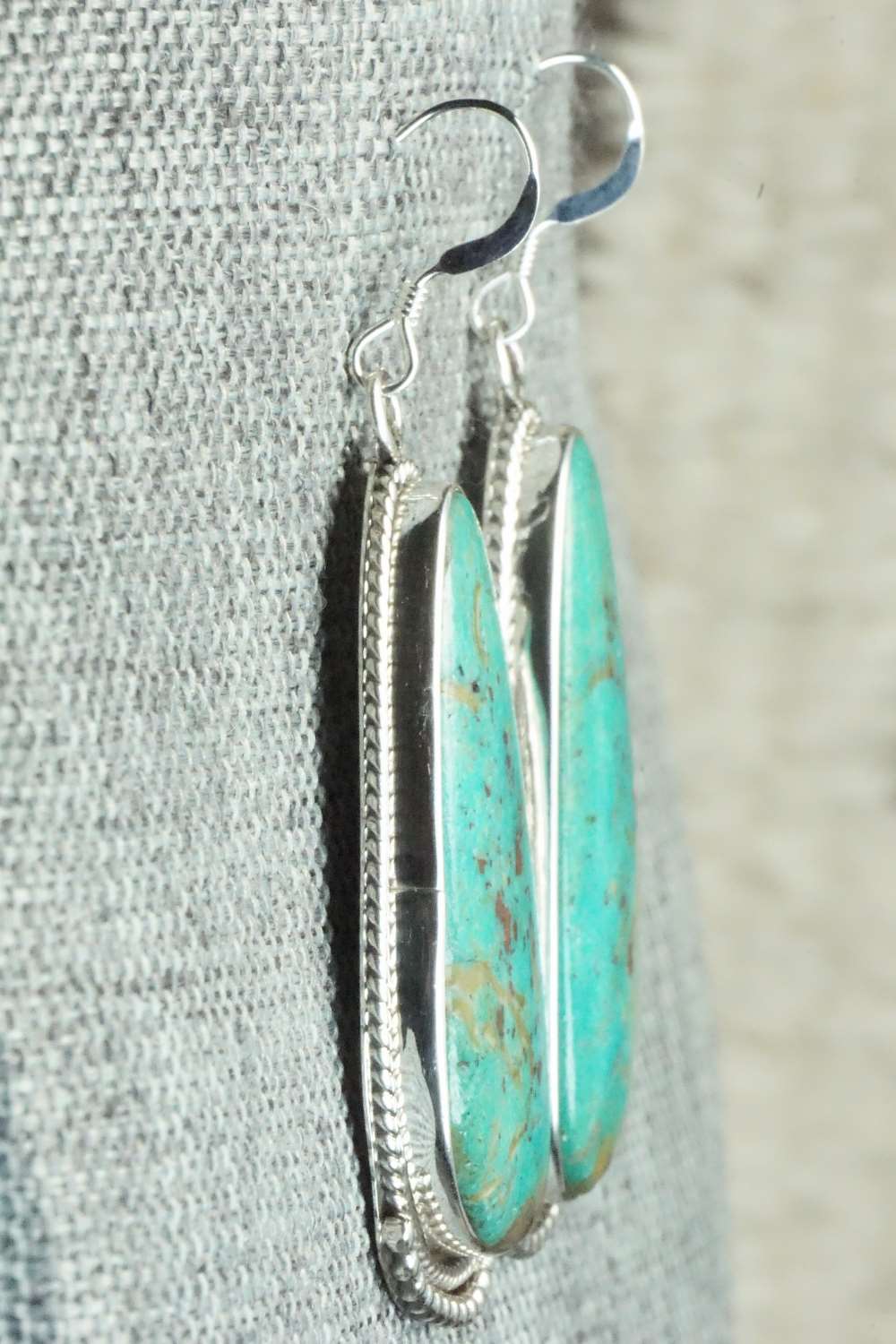 Turquoise & Sterling Silver Earrings - Sharon McCarthy