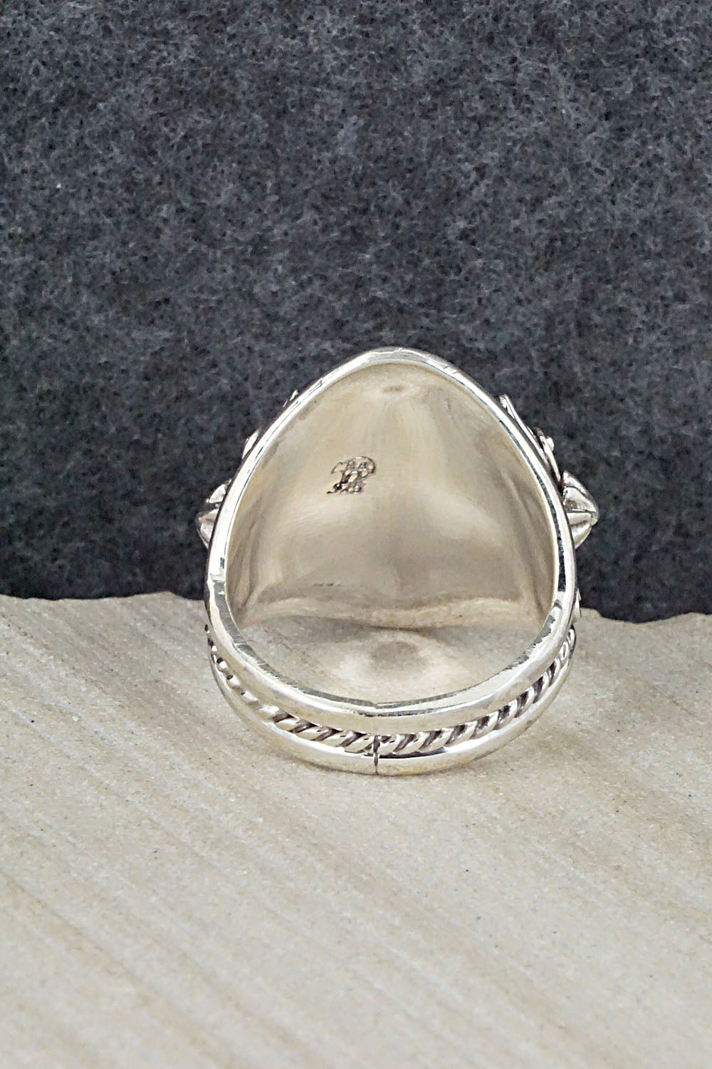 Turquoise & Sterling Silver Ring - Bobby Platero - Size 11