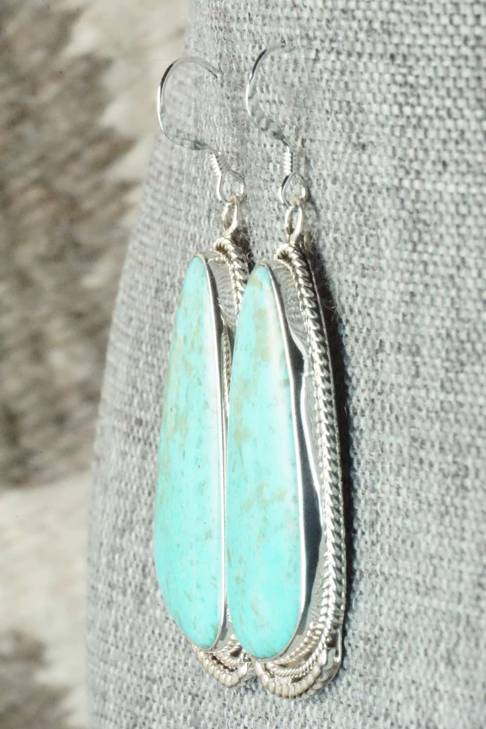 Turquoise & Sterling Silver Earrings - Sharon McCarthy