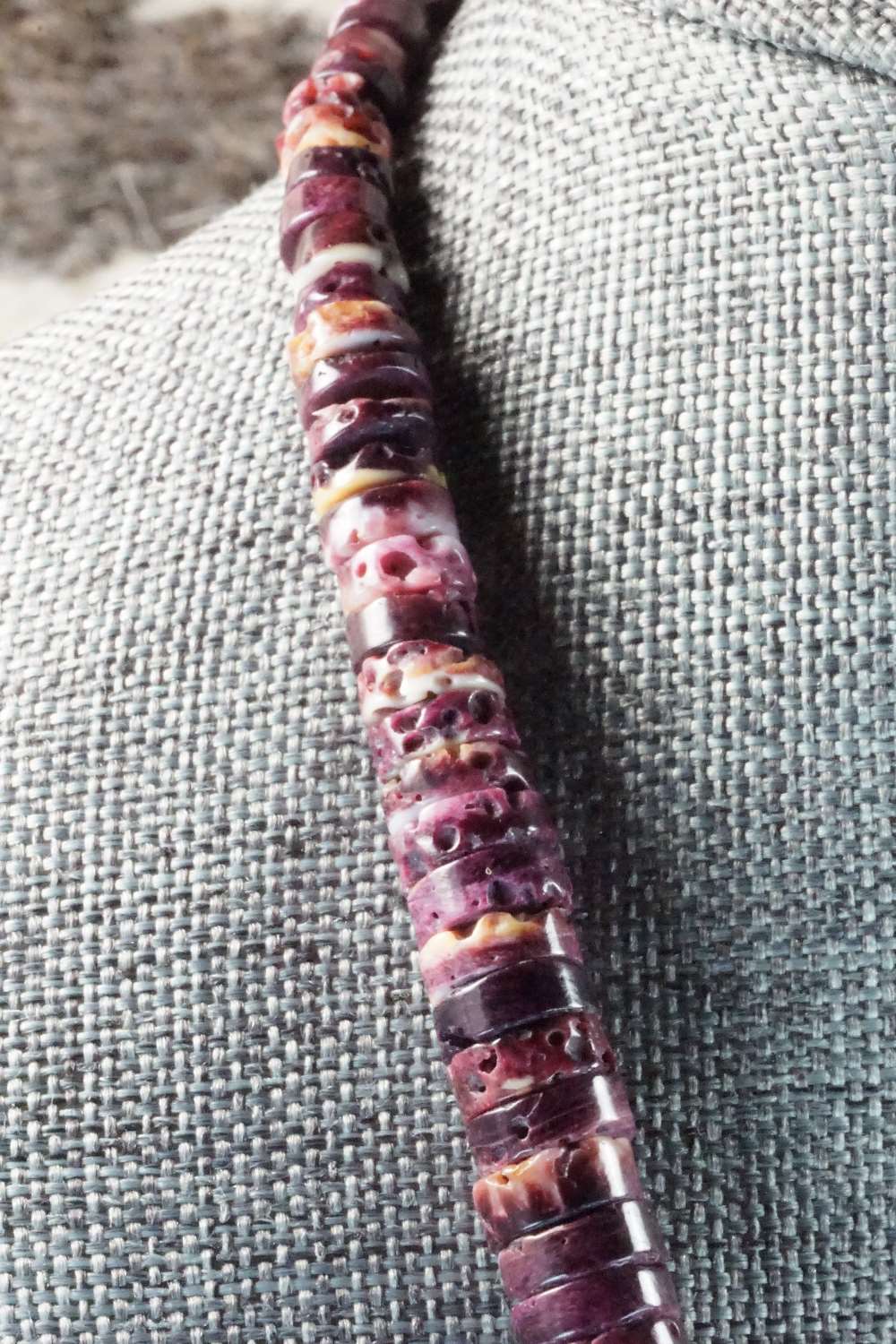 Spiny Oyster & Turquoise Necklace - Lupe Lovato