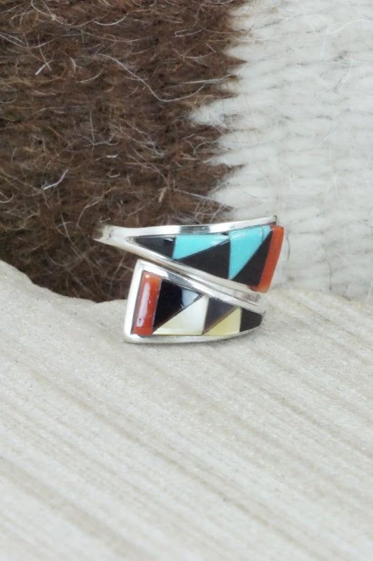 Multi Stone & Sterling Silver Ring - Cena Zuni - Size 7