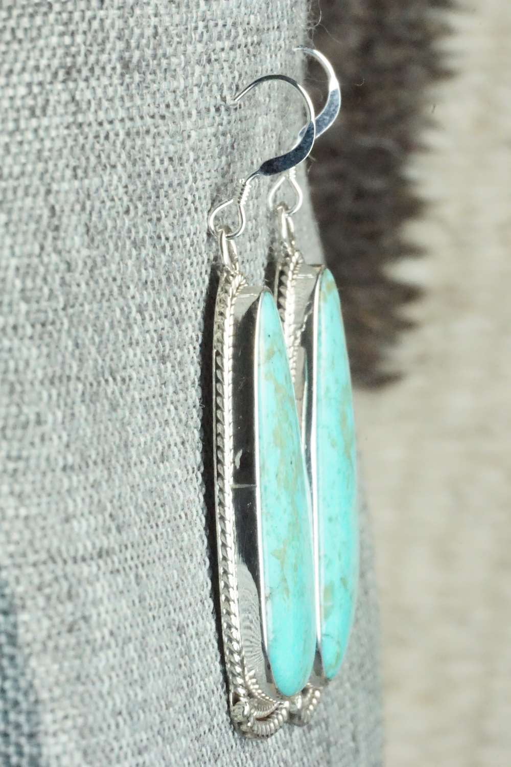 Turquoise & Sterling Silver Earrings - Sharon McCarthy