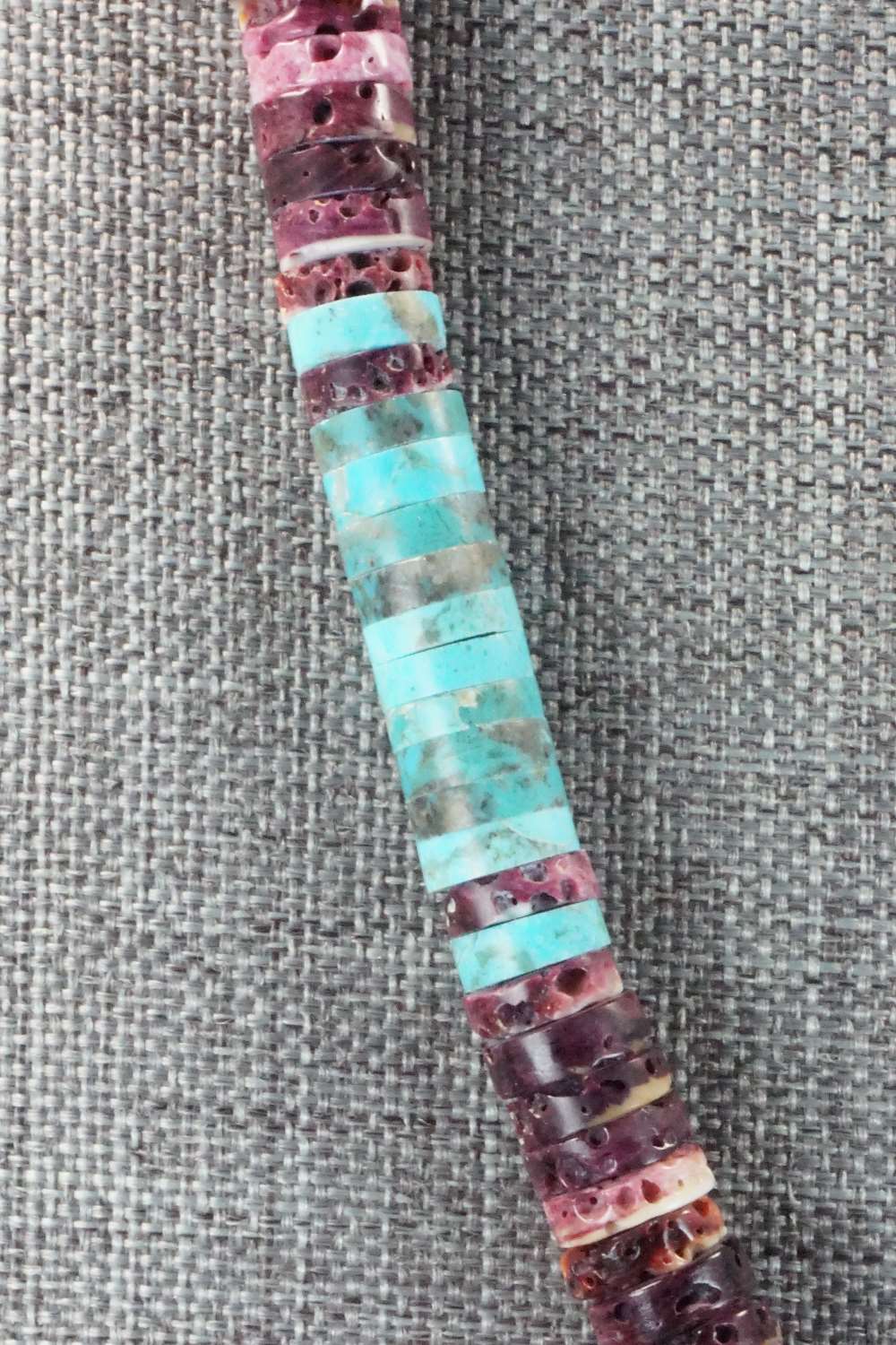 Spiny Oyster & Turquoise Necklace - Lupe Lovato