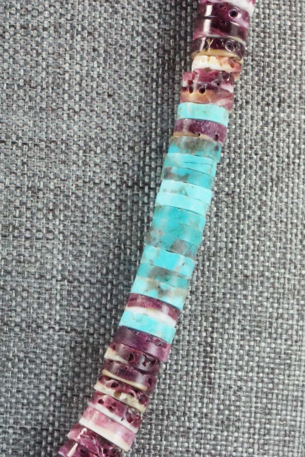 Spiny Oyster & Turquoise Necklace - Lupe Lovato