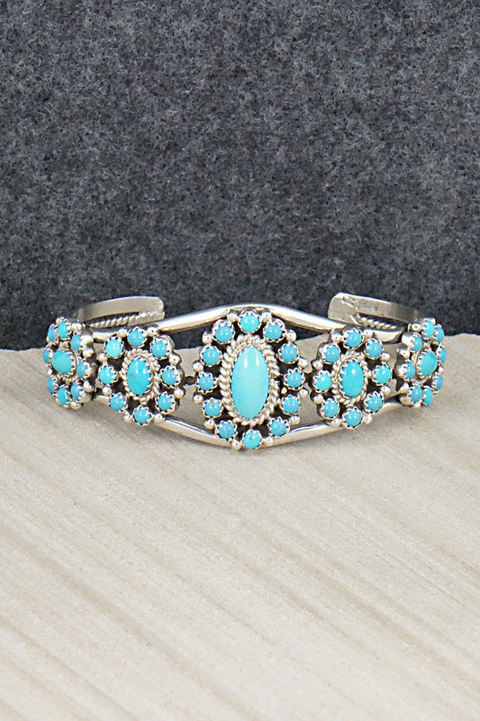 Turquoise & Sterling Silver Bracelet - Nathaniel Curley