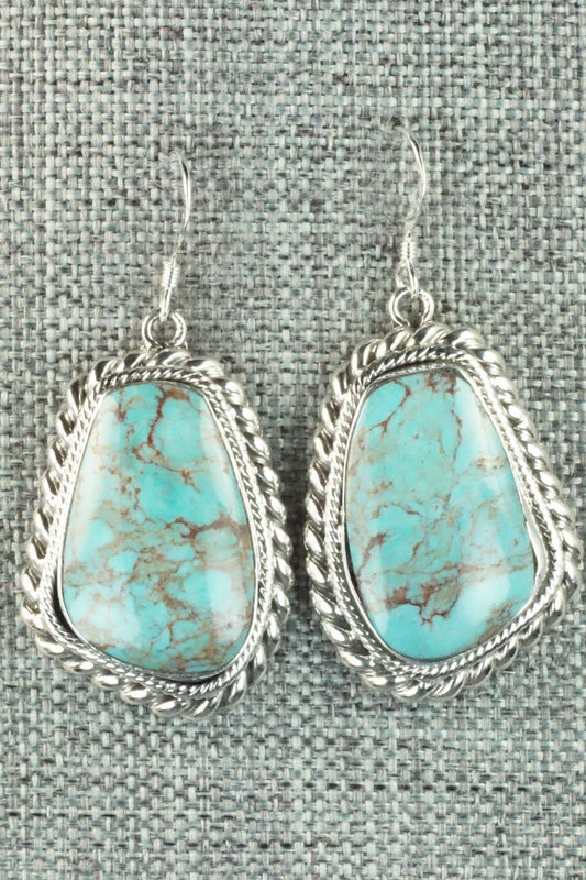 Turquoise & Sterling Silver Earrings - Sharon McCarthy