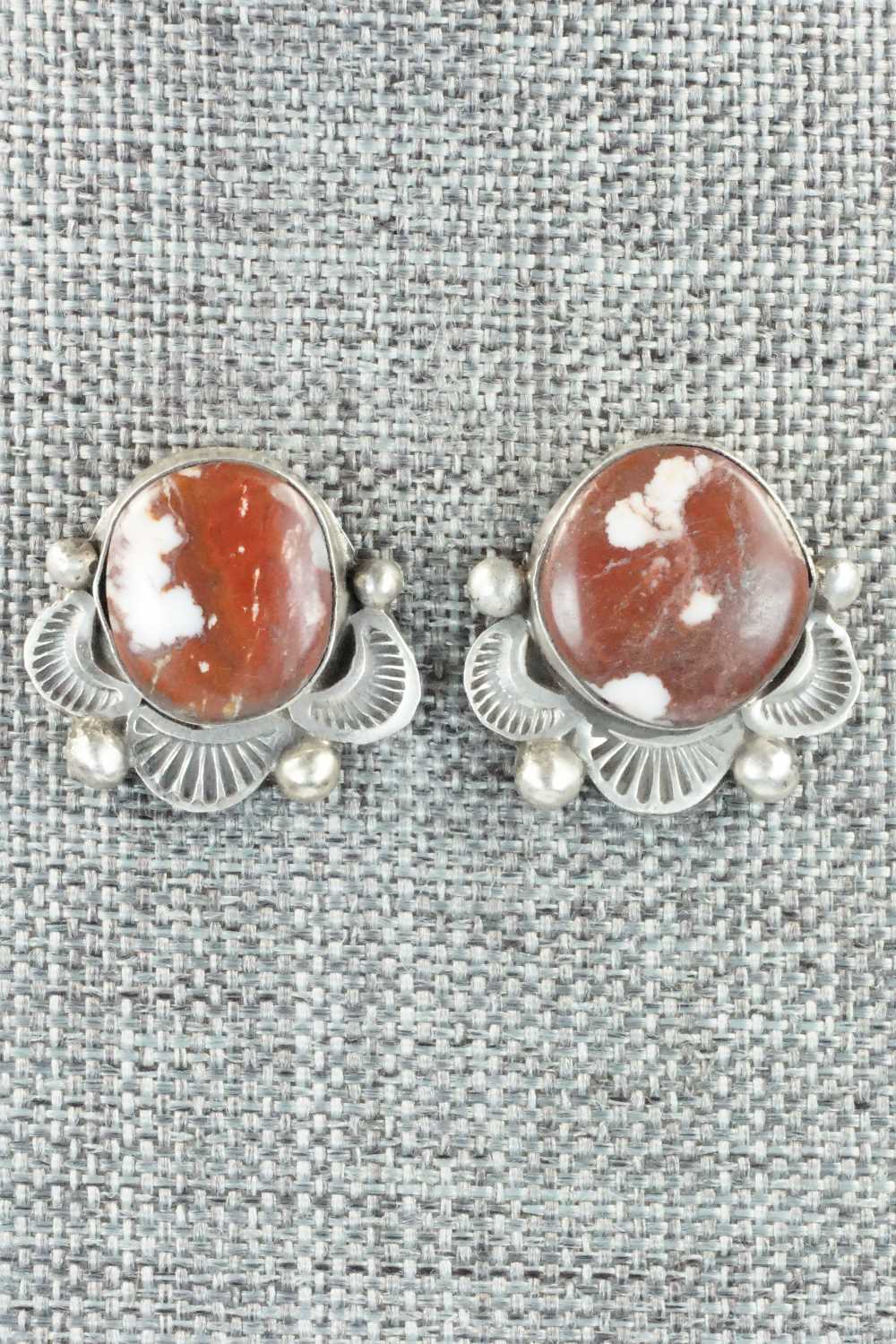 Wild Horse & Sterling Silver Earrings - Delvin John