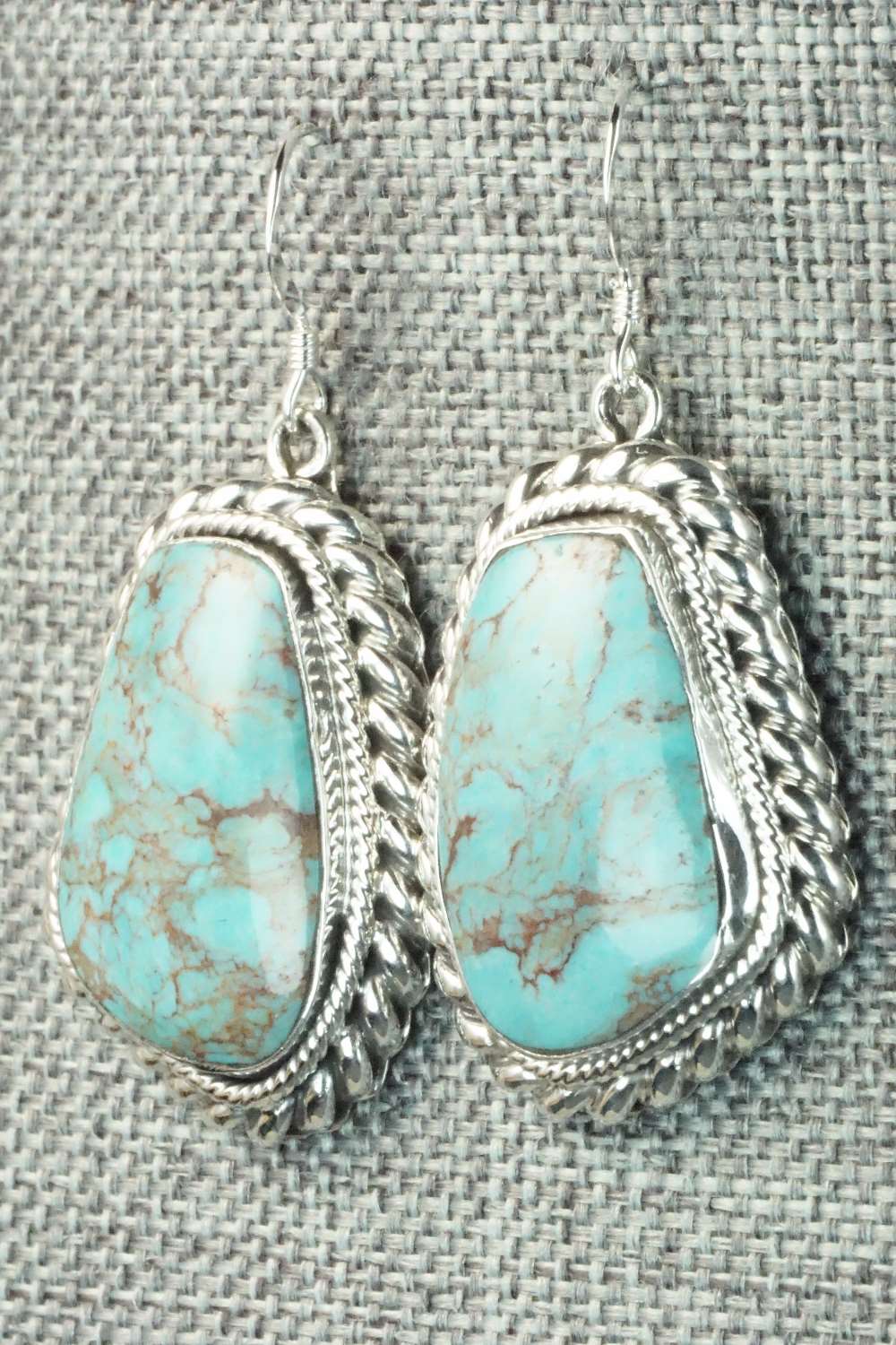 Turquoise & Sterling Silver Earrings - Sharon McCarthy