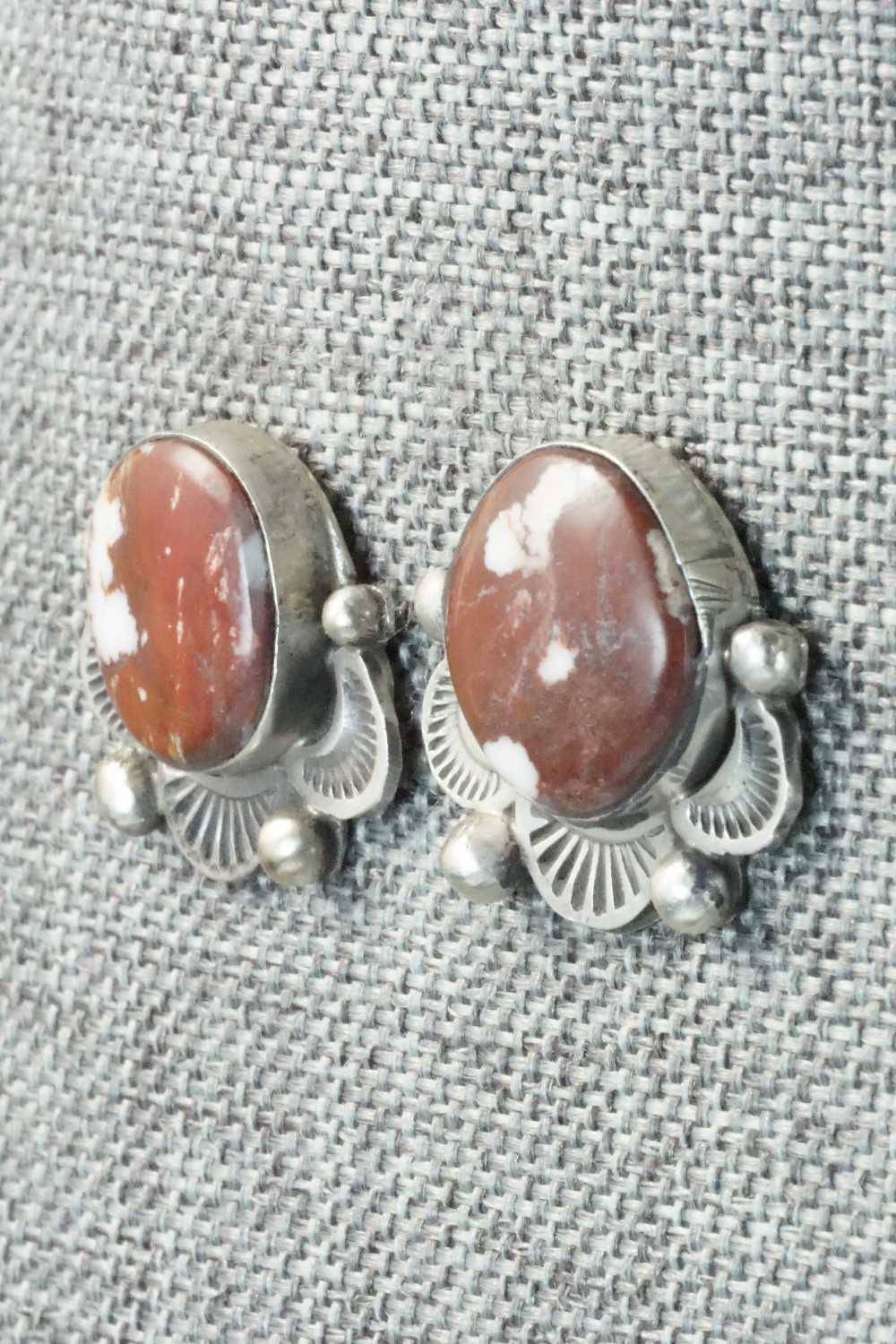 Wild Horse & Sterling Silver Earrings - Delvin John