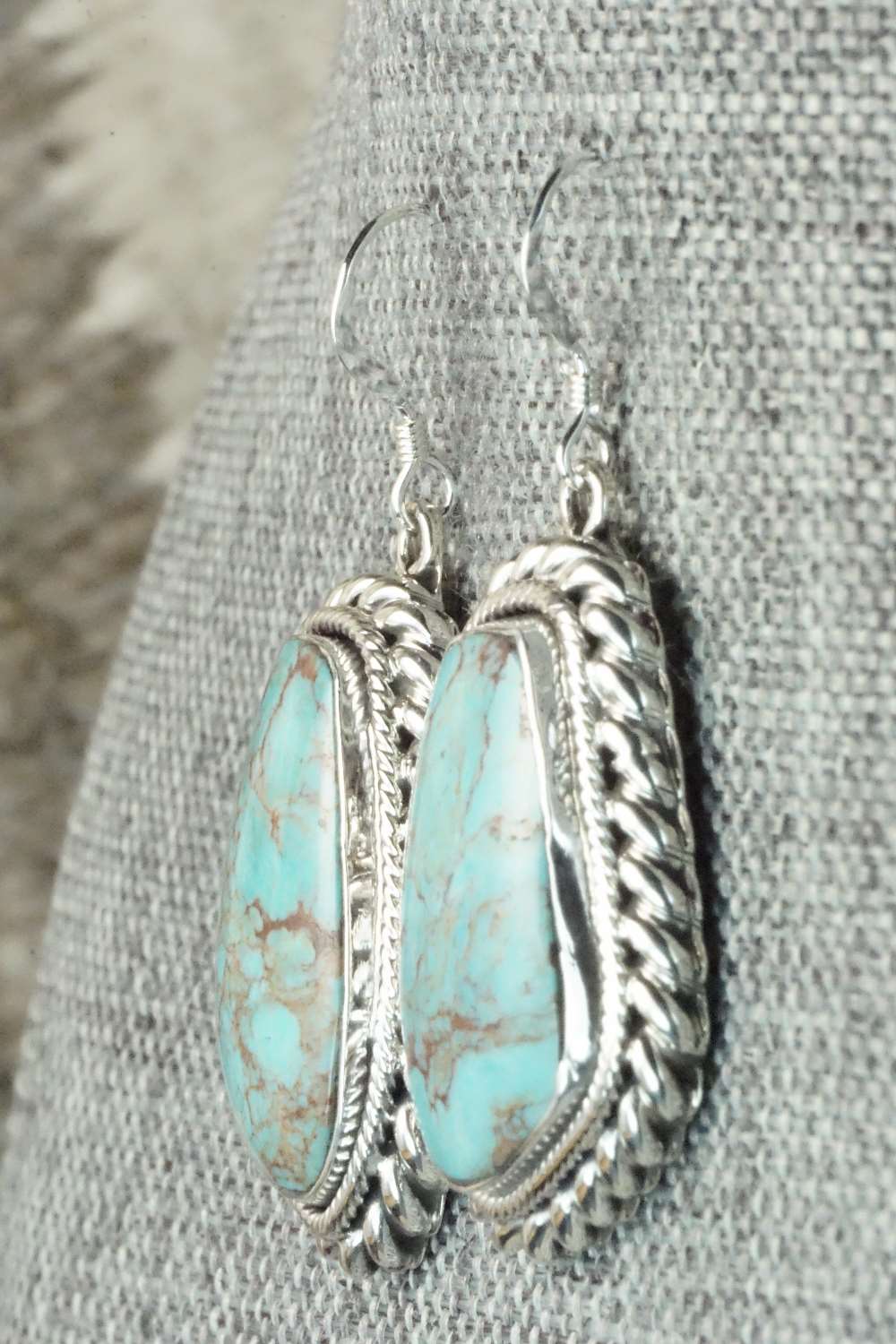 Turquoise & Sterling Silver Earrings - Sharon McCarthy