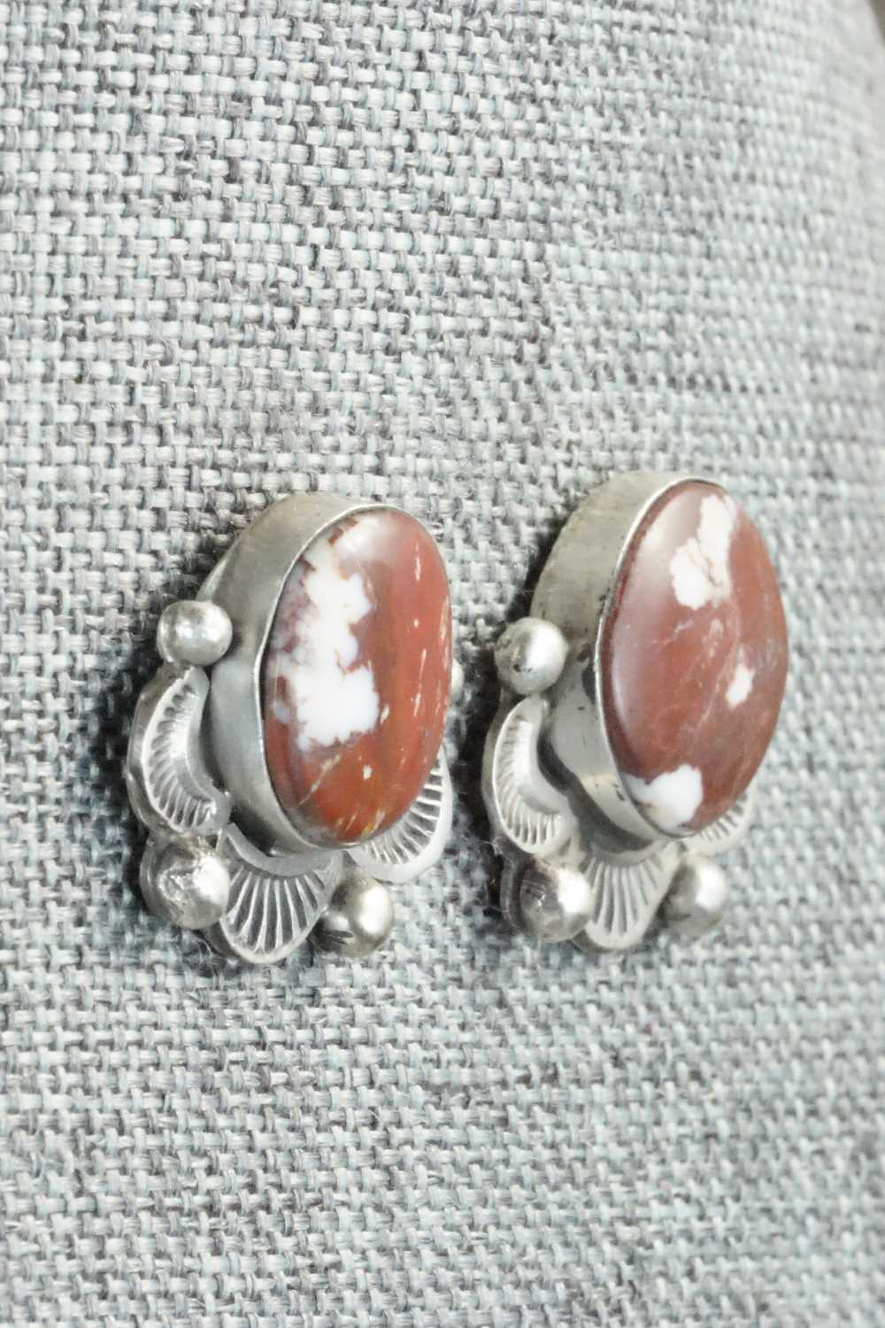 Wild Horse & Sterling Silver Earrings - Delvin John