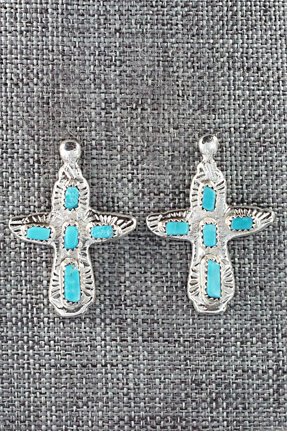 Turquoise & Sterling Silver Earrings - Verona Quam