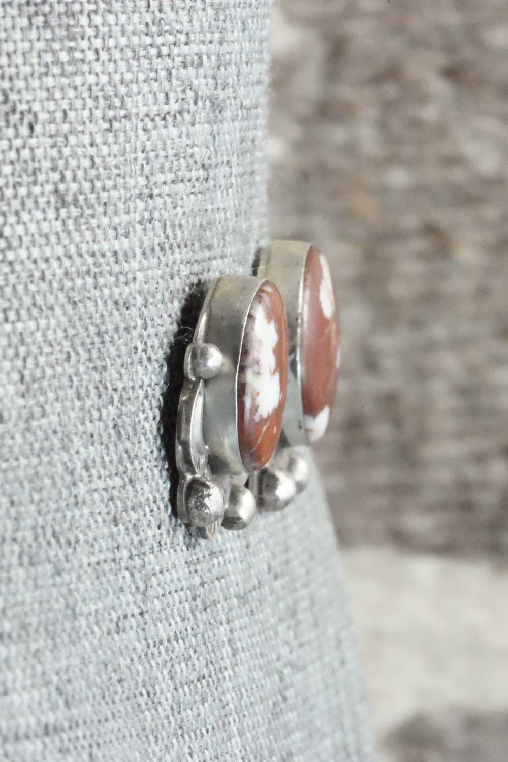 Wild Horse & Sterling Silver Earrings - Delvin John