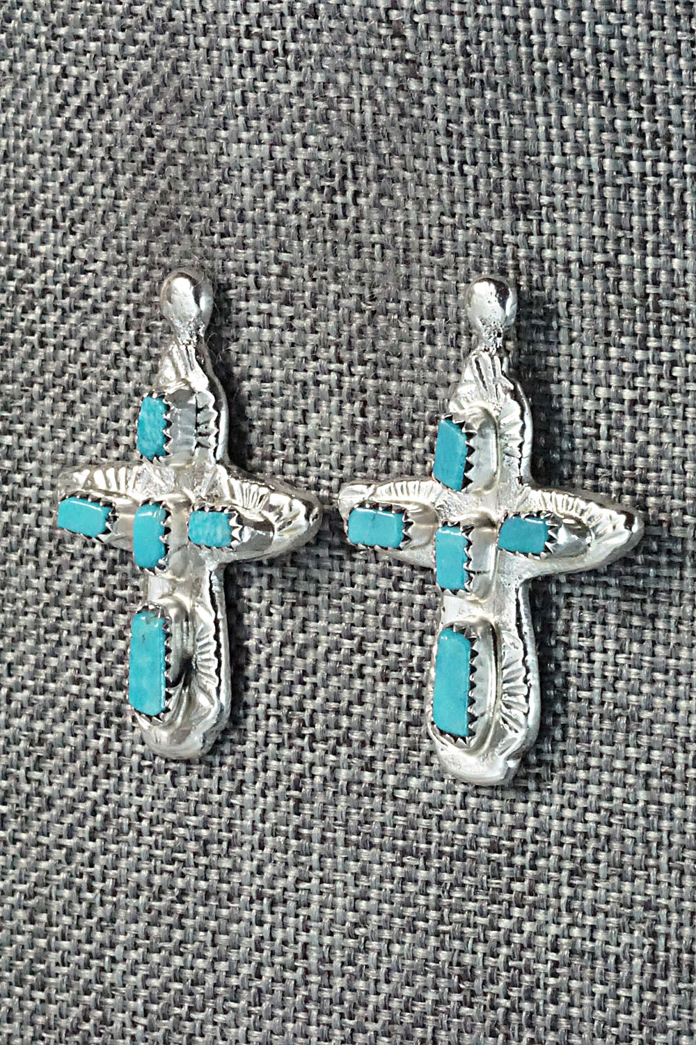 Turquoise & Sterling Silver Earrings - Verona Quam