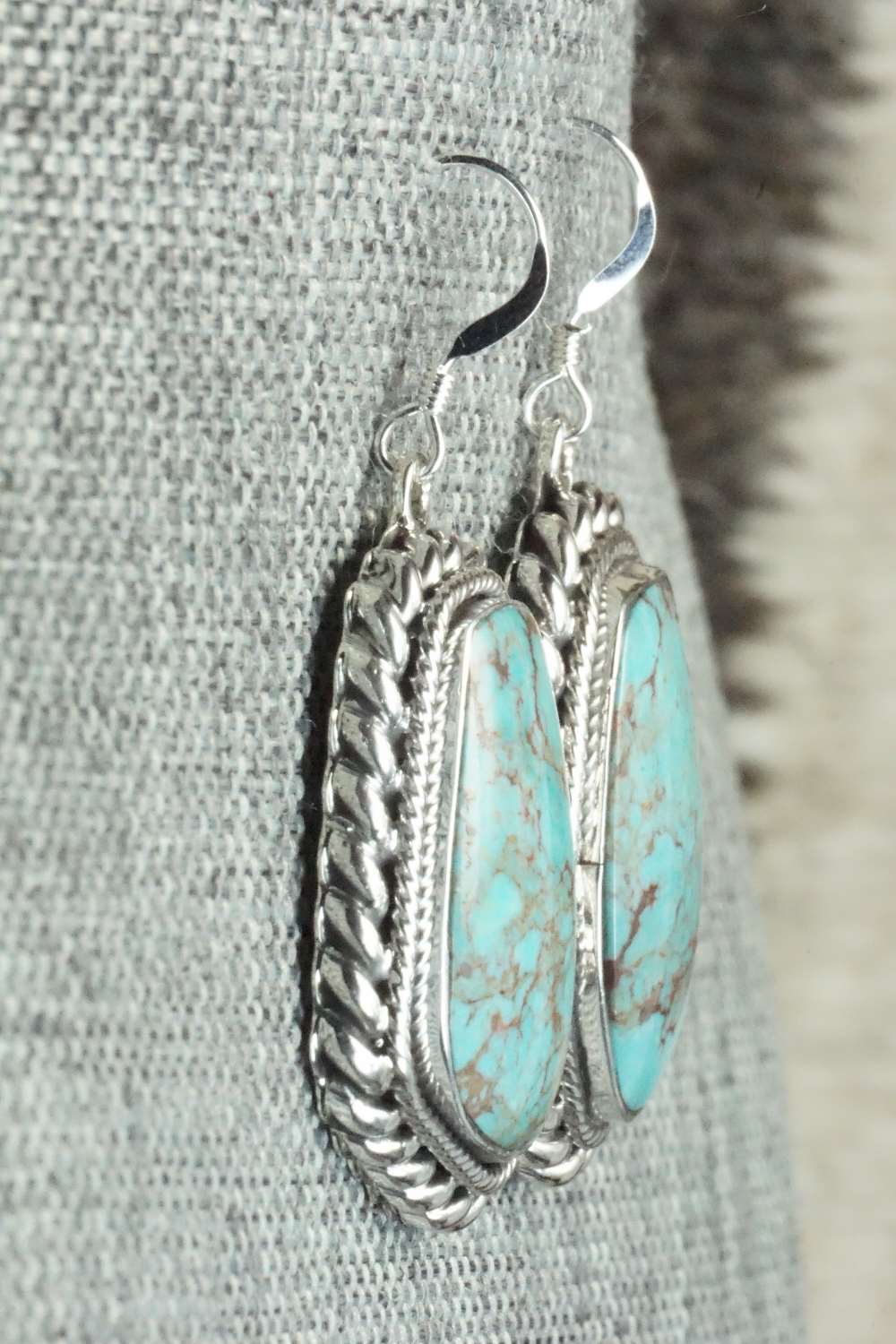 Turquoise & Sterling Silver Earrings - Sharon McCarthy