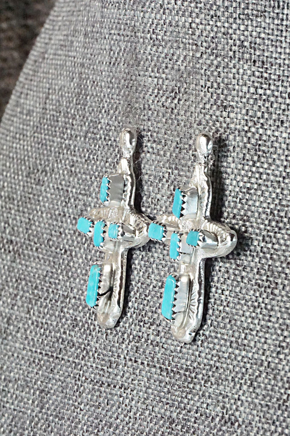 Turquoise & Sterling Silver Earrings - Verona Quam