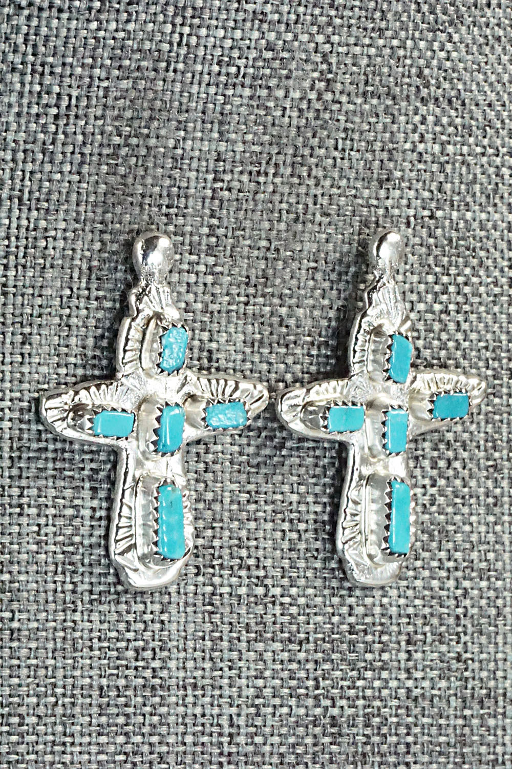 Turquoise & Sterling Silver Earrings - Verona Quam