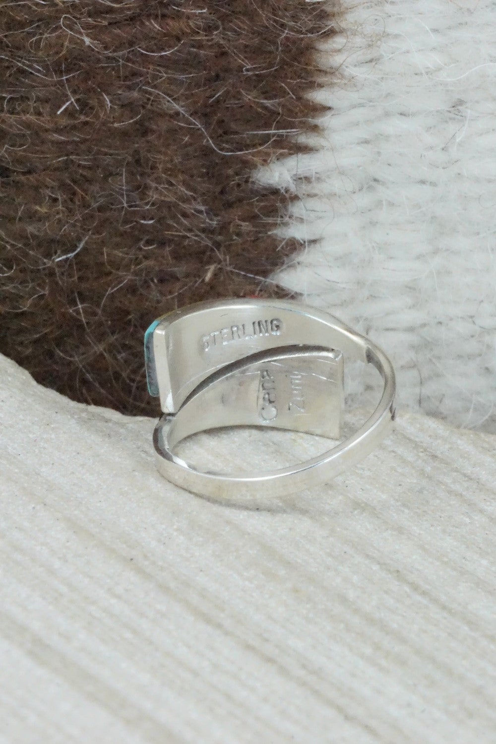 Multi Stone & Sterling Silver Ring - Cena Zuni - Size 6.5